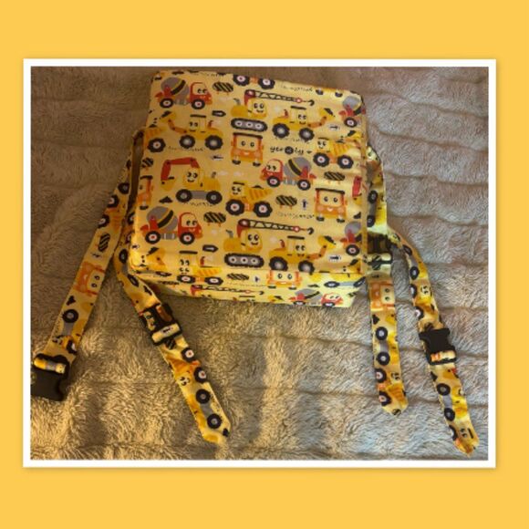 Yeroly Toddler Booster Seat for Dining Table, Washable, Engineering Vehicle - Picture 3 of 4